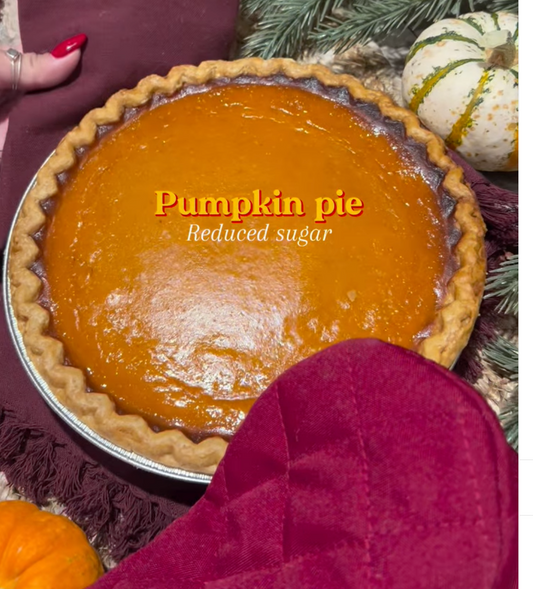 Best homemade pumpkin pie recipe made into finished product featuring Lakanto Classic Monk Fruit Sweetener, which is an all natural white sugar replacement. This pie is made for Thanksgiving and the Christmas Holidays.