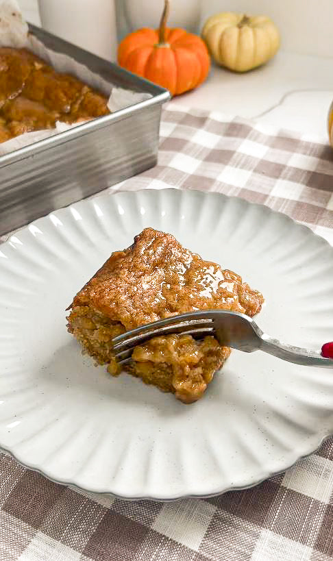 Maple Glazed Apple Blondies