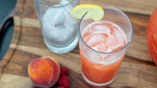 Sugar-Free Peach Raspberry Lemonade