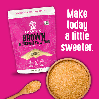 Brown Monkfruit and Erythritol Sweetener - Brown Sugar Replacement