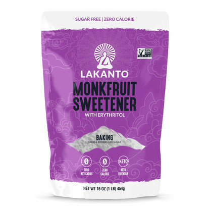 Baking Monkfruit and Erythritol Sweetener - Baking Sugar Replacement