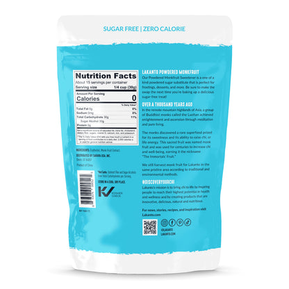 Powdered Monkfruit and Erythritol Sweetener - Powdered Sugar Replacement