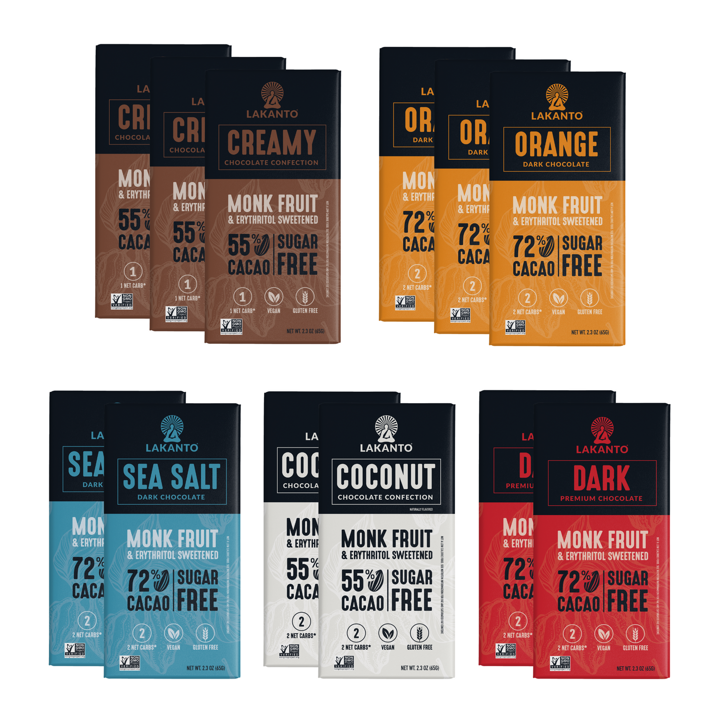 New Sugar-Free Chocolate Bars Variety Pack